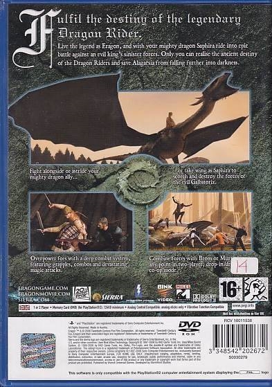 Eragon - PS2 (B Grade) (Genbrug)